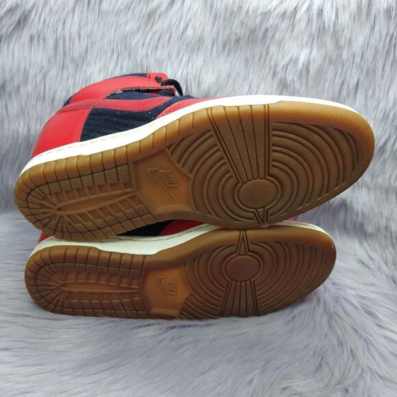 Nike Dunk Sky Hi Essentials Hidden Wedge Sneakers Womens Size 6.5 Red 644877-015 - Picture 6 of 7